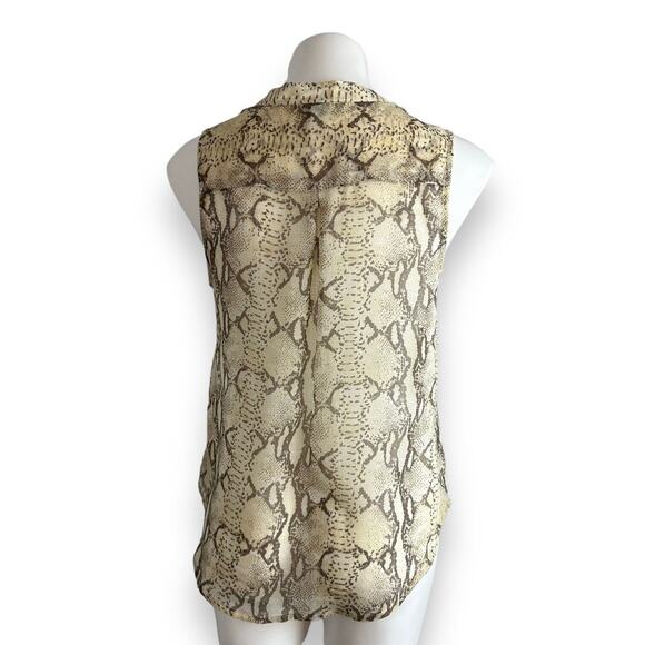 H&M Blouses Set of 2 Sleeveless Button Front Sheer Chiffon Tunic Top Size 10 New - Picture 6 of 16